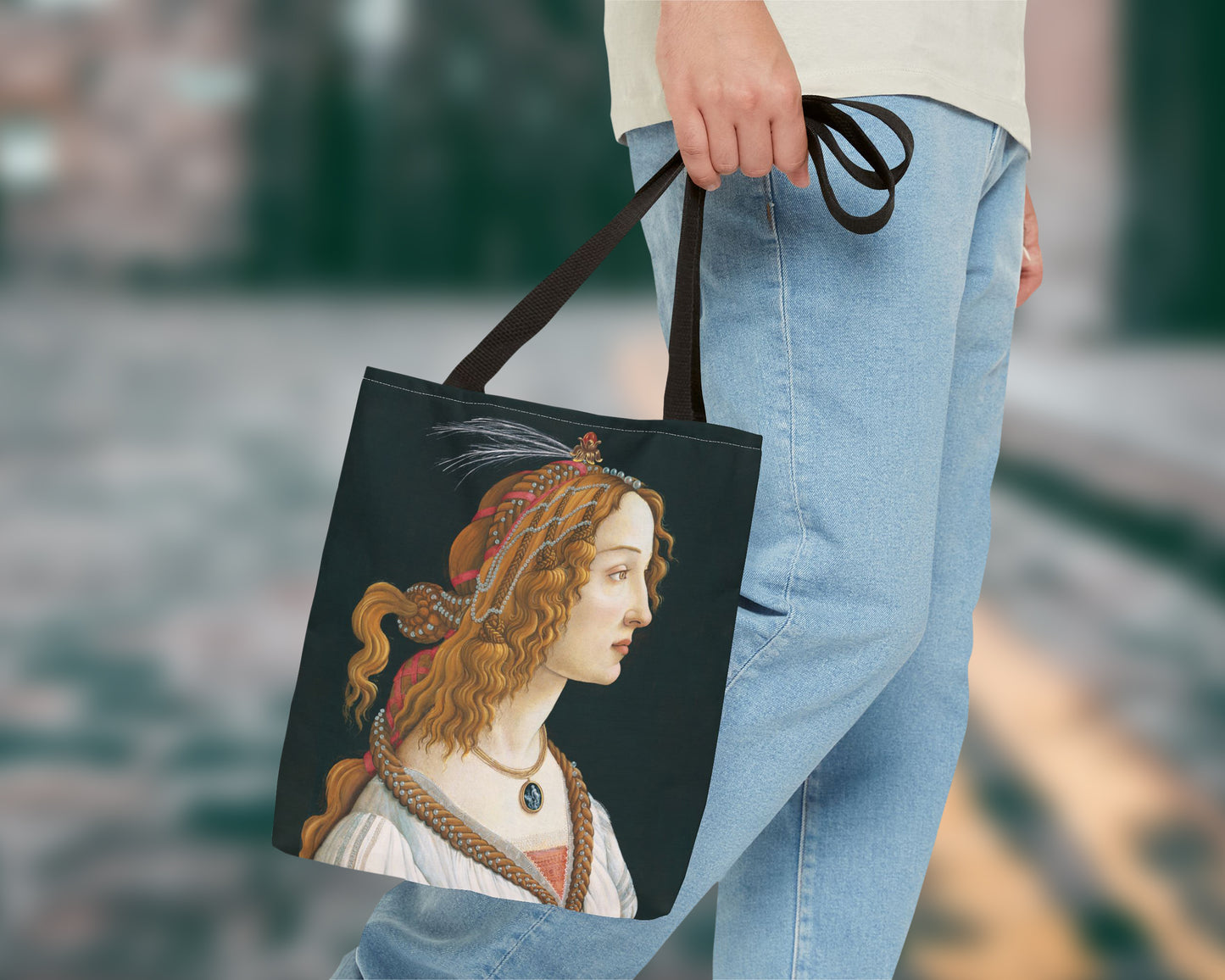 Sandro Botticelli - Portrait of a Young Woman tote bag