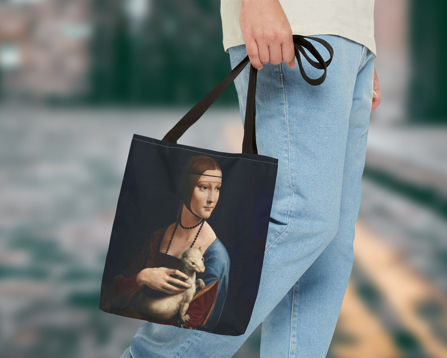 Leonardo Da Vinci - Lady with an Ermine tote bag