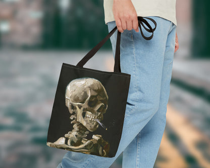 Vincent van Gogh - Head of a Skeleton with a Burning Cigarette tote bag