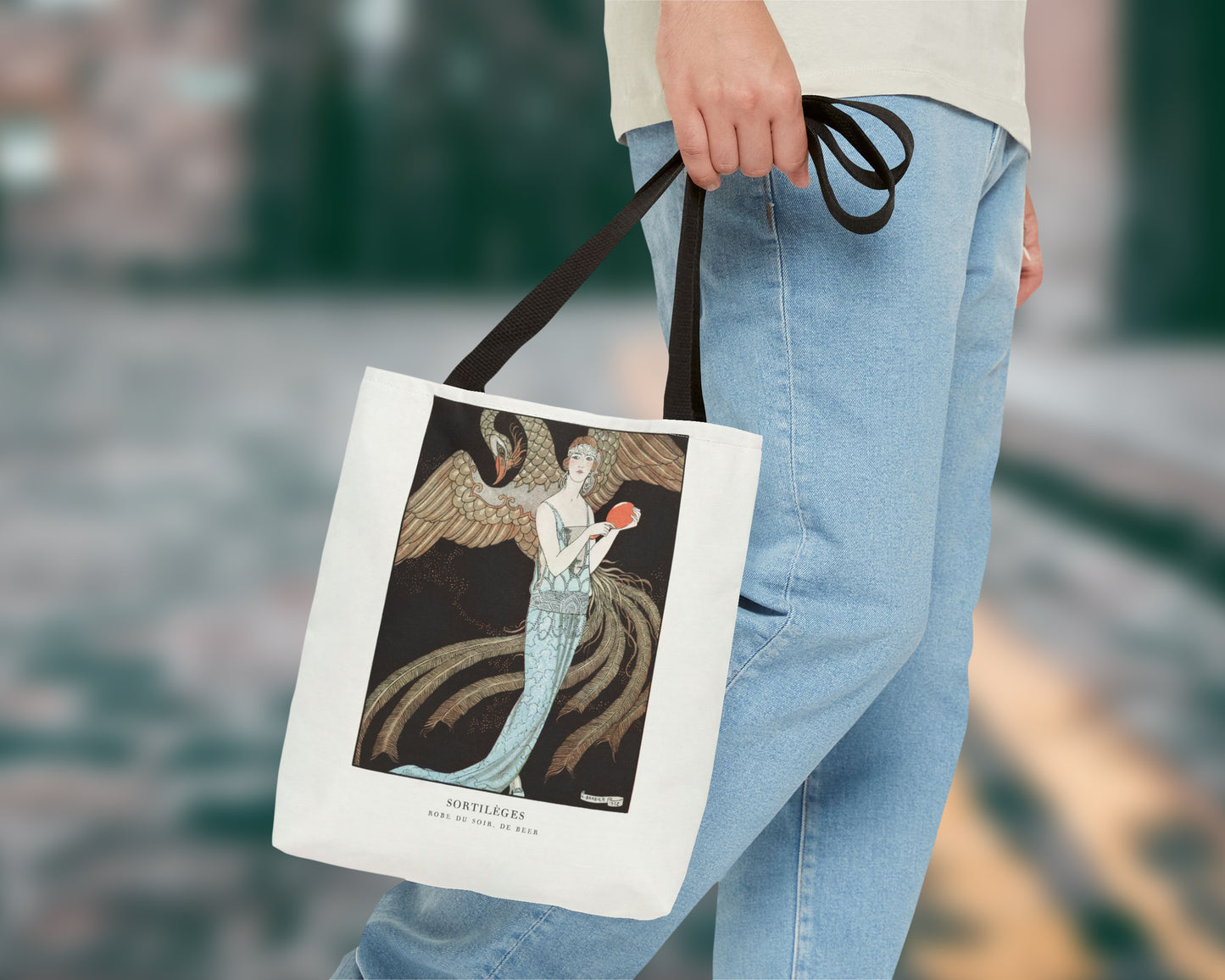 George Barbier - Sortilèges: Evening Dress, de Beer tote bag