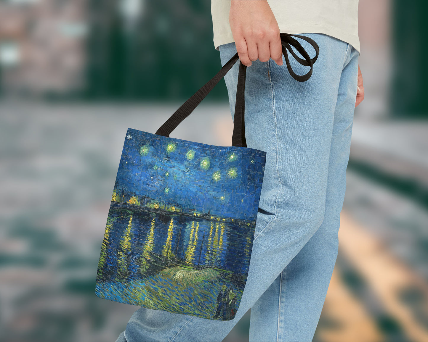 Vincent van Gogh - Starry Night Over the Rhone tote bag