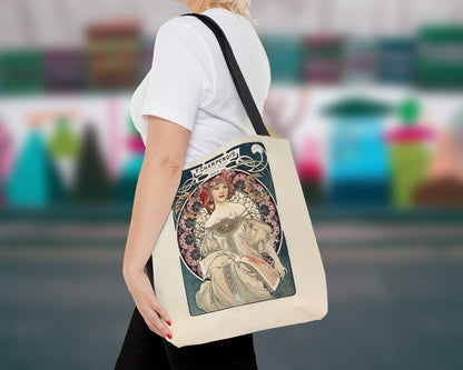 Alphonse Maria Mucha - F. Champenois Imprimeur-Editeur tote bag
