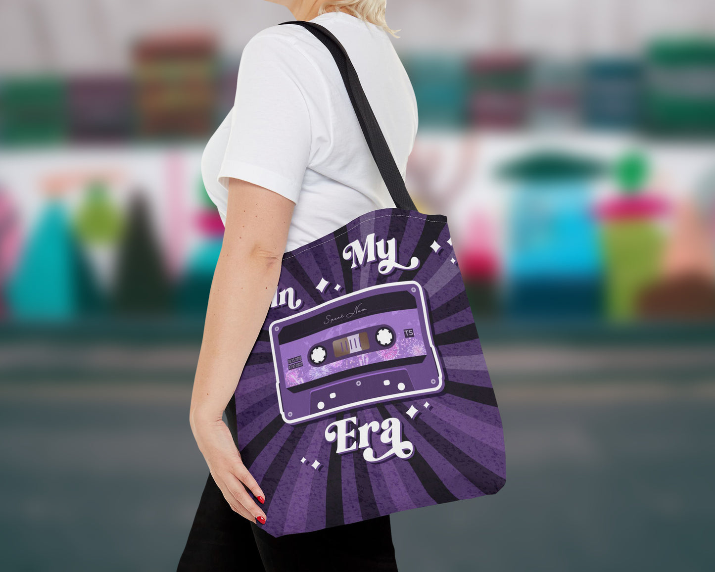 In my Speak Now era vintage cassette tape tote bag