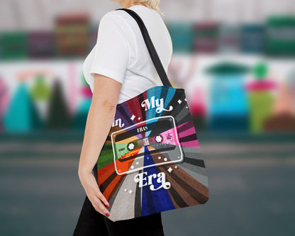 In my Eras era vintage cassette tape tote bag