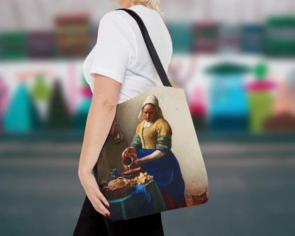Johannes Vermeer - The Milkmaid tote bag