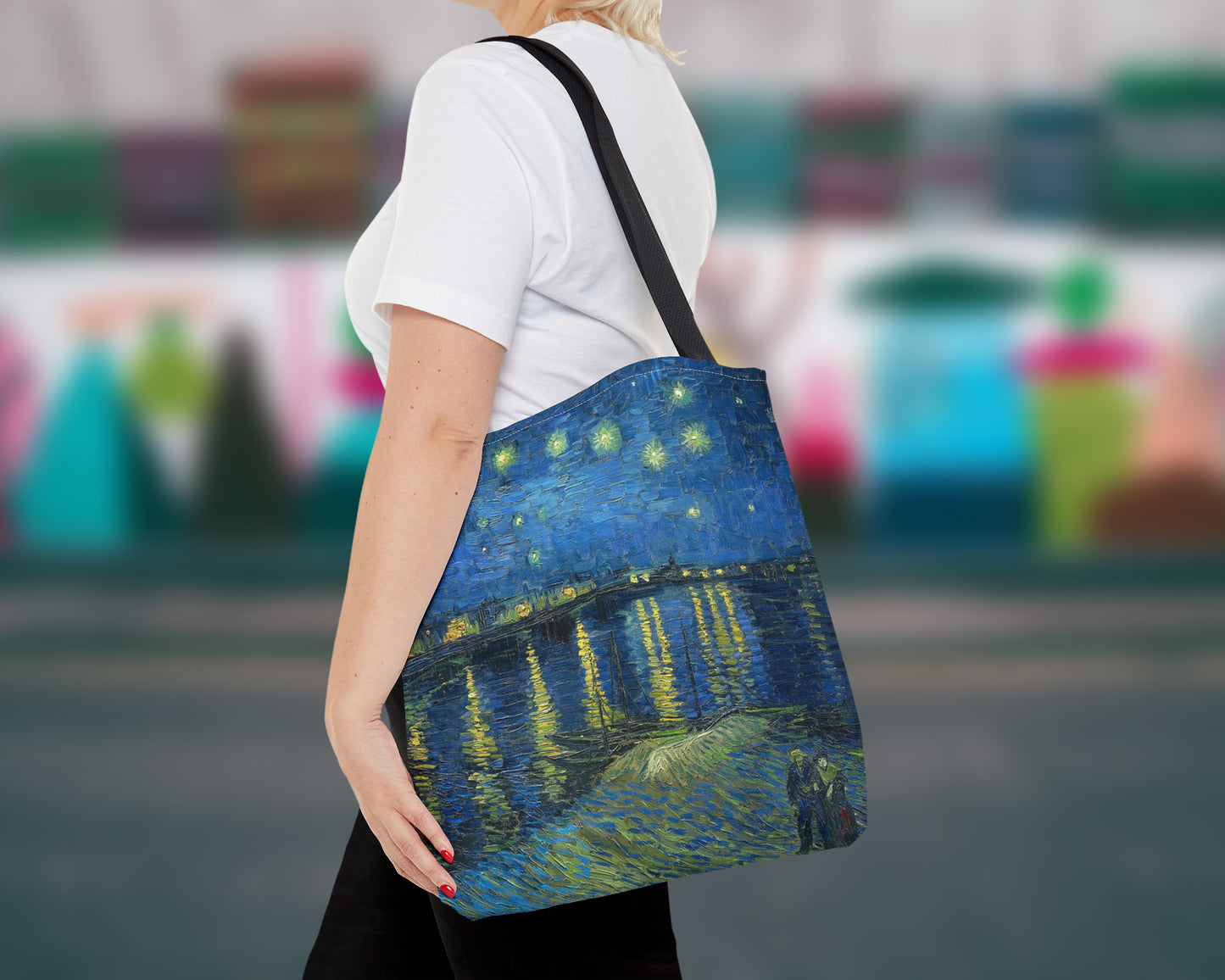 Vincent van Gogh - Starry Night Over the Rhone tote bag