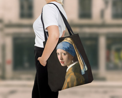 Johannes Vermeer - Girl with a Pearl Earring tote bag