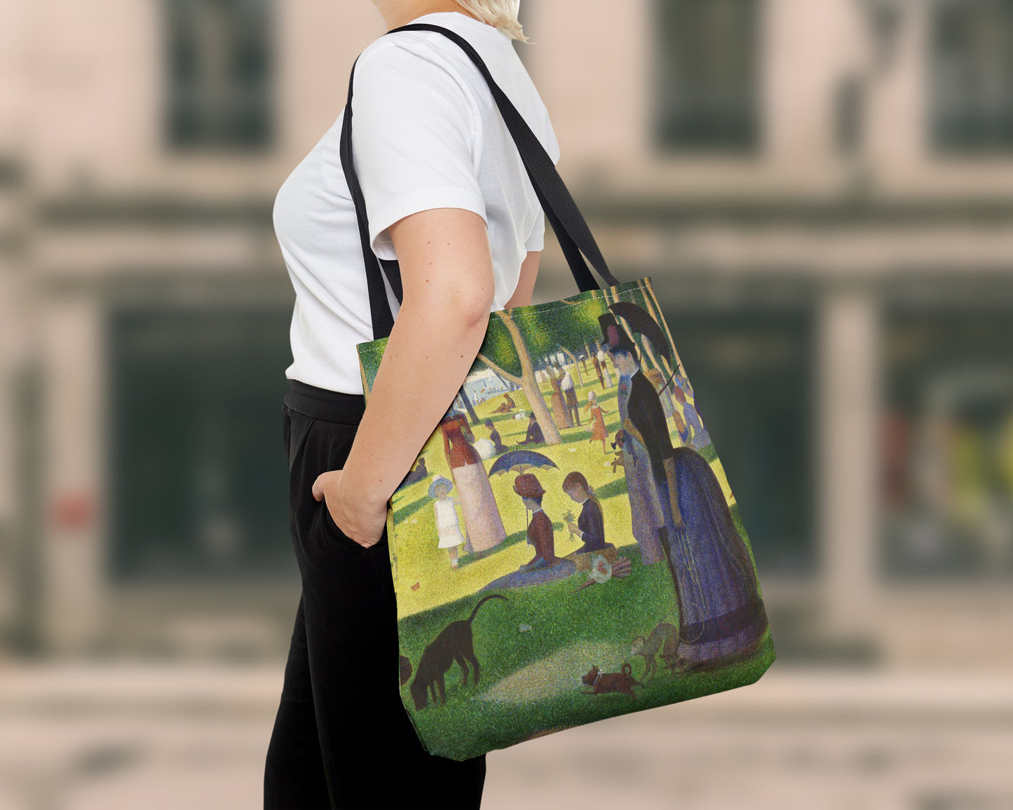 Georges Seurat - A Sunday on La Grande Jatte tote bag