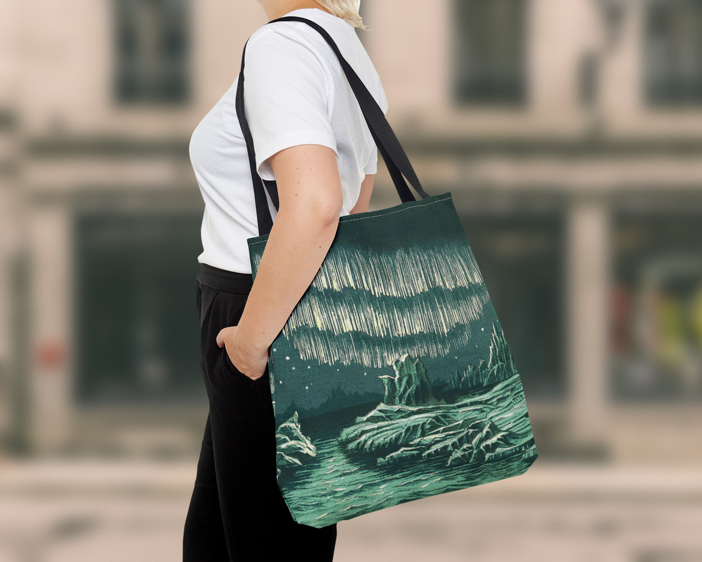 William MacKenzie - Aurora Borealis in High Latitudes tote bag