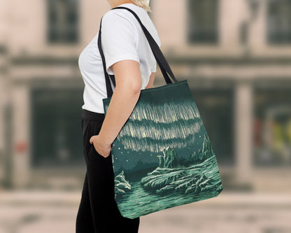William MacKenzie - Aurora Borealis in High Latitudes tote bag
