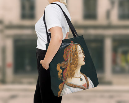Sandro Botticelli - Portrait of a Young Woman tote bag