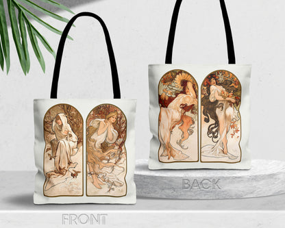 Alphonse Maria Mucha - The Seasons tote bag