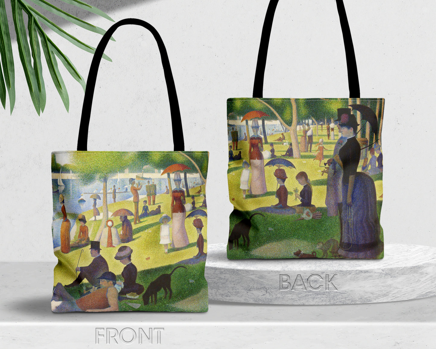 Georges Seurat - A Sunday on La Grande Jatte tote bag